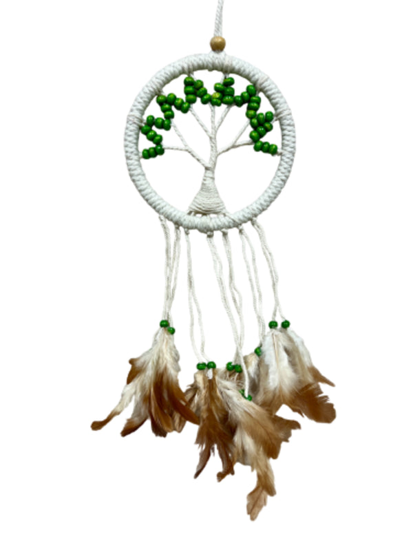 Dromenvanger - Tree of Life - groen - 12cm - Dreamcatcher