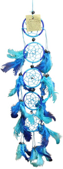 Dromenvanger Turquoise & Blauw 6cm - 5 ringen