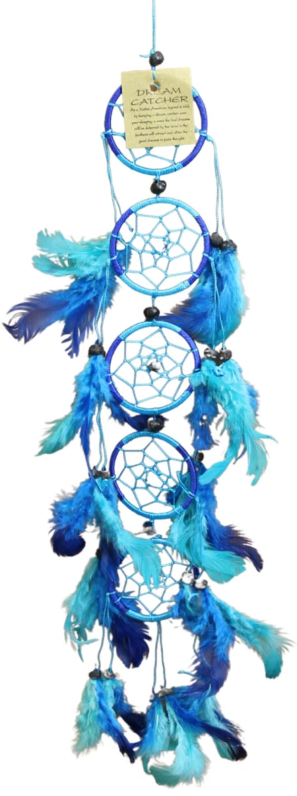 Dromenvanger Turquoise & Blauw 6cm - 5 ringen