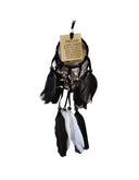 Dromenvanger - veren - leer - 6cm