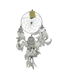 Dromenvanger witte veren 17 cm