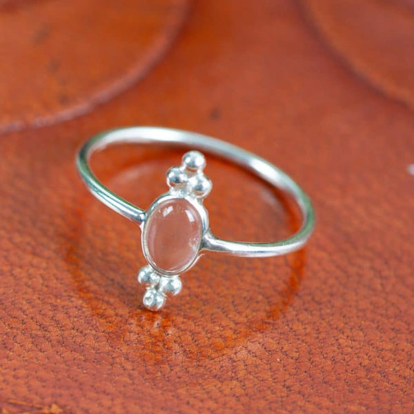 Edelsteen Ring Bergkristal - 925 Zilver - Fancy (Maat 17)