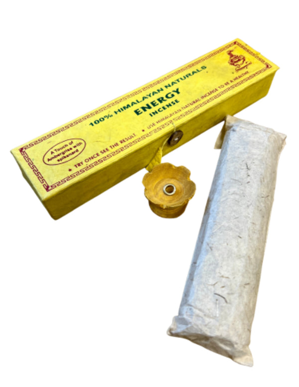 Tibetaanse Energy Wierookstokjes Lotus Houdertje Gele Doosje Concentratie Bevorderend