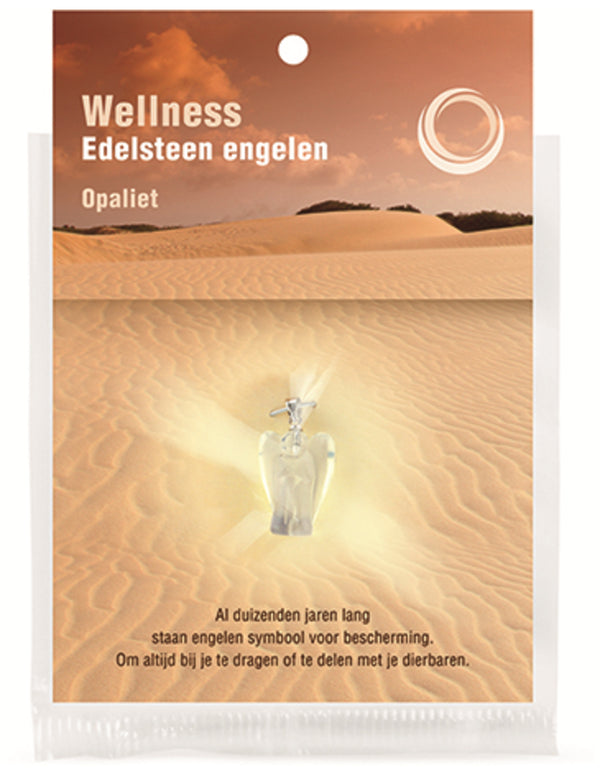 Beschermengel Hanger Opaliet met displaykaartje (20 mm)