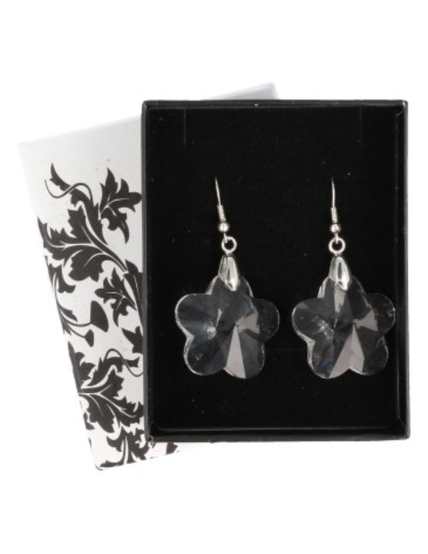 Feng Shui Kristal Bloemvorm Oorbellen met Bijpassende Hangers voor Balans en Evenwicht