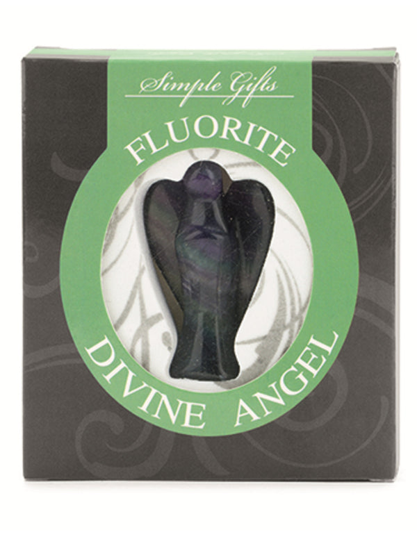 Fluoriet engel 5 cm displayset 1 st.