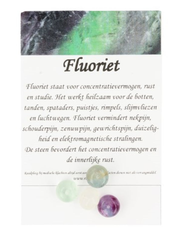 Edelsteen Kralen Fluoriet Regenboog (10mm - 4 stuks)