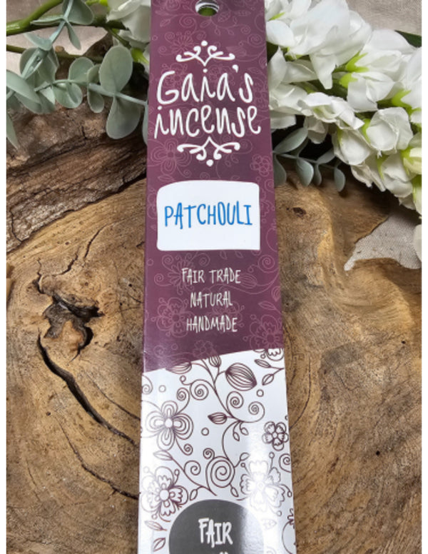 Fair Trade Patchouli Wierook 15 Stokjes Handgemaakt Natuurlijk uit India