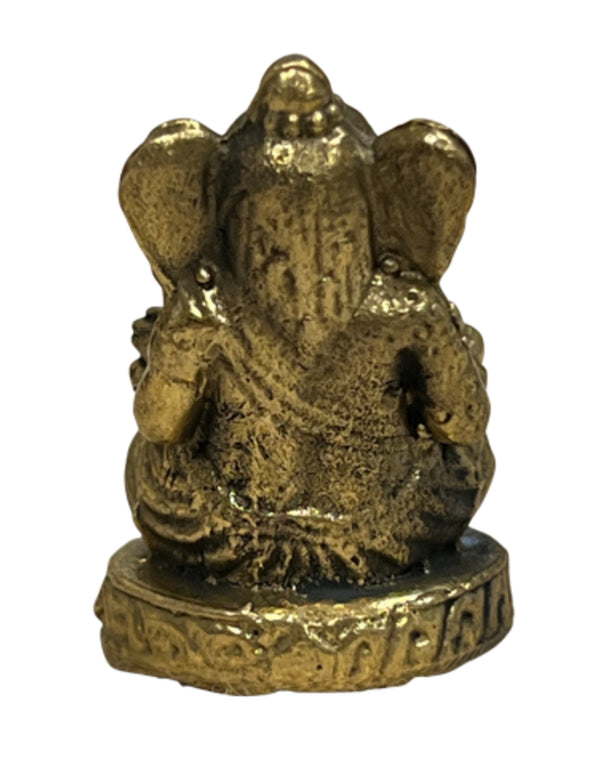 Bronzen Ganesha Beeldje Lichtgewicht Wijsheid en Succes Symbool