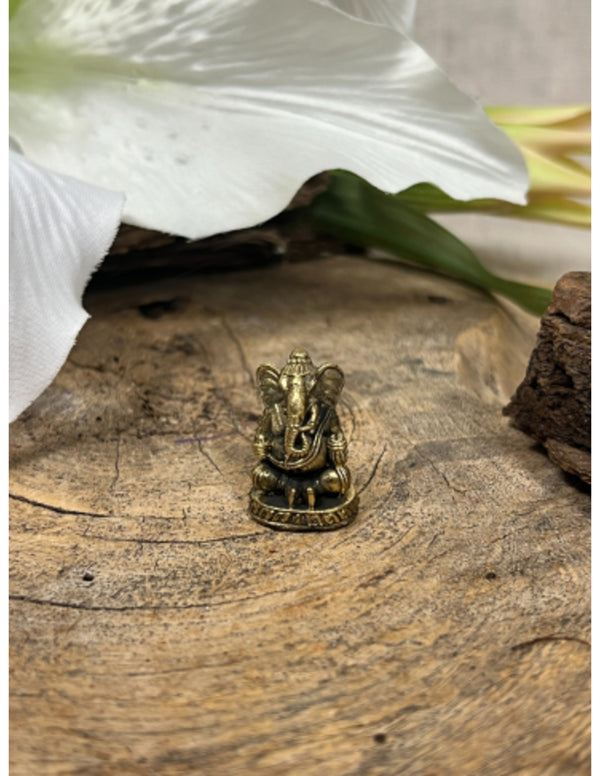 Bronzen Ganesha Beeldje Lichtgewicht Wijsheid en Succes Symbool