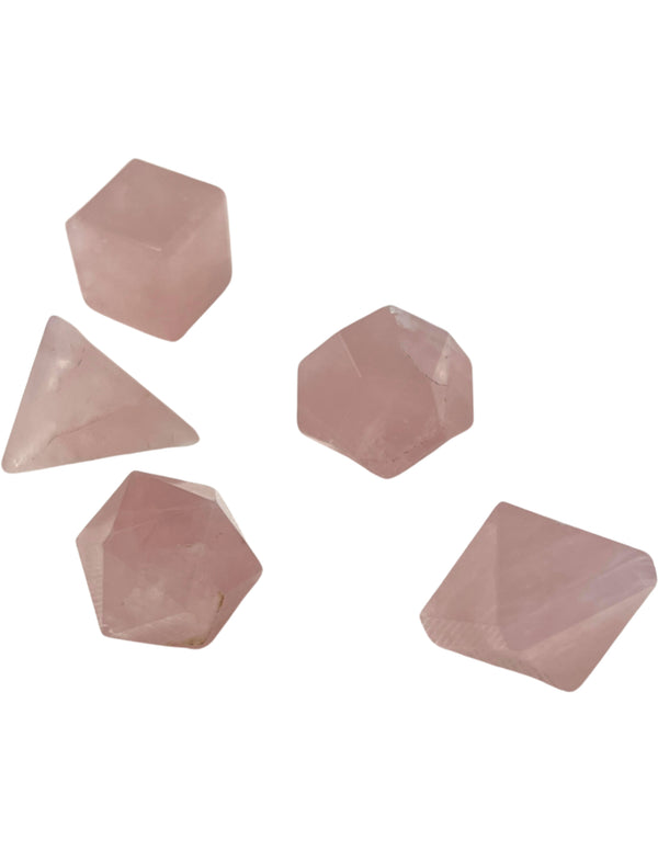 Roze Kwarts Geometrie Set Liefde Harmonie Cadeau Verpakking