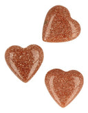 Goldfluss edelsteen hart 12 mm (synth)