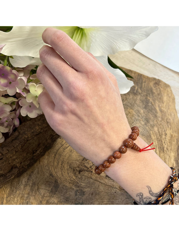 Edelsteen Armband Goldfluss Powerbead