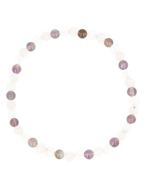 Edelsteen Armband Kralen Gouden Driehoek (4mm)