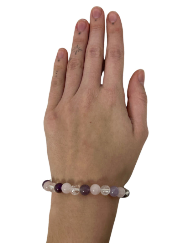 Edelsteen Armband Gouden Driehoek Powerbead