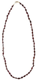 Granaat collier ovaal 70 cm