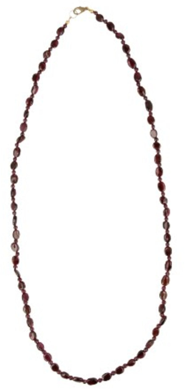 Granaat collier ovaal 70 cm