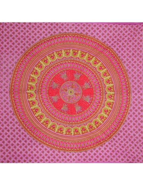 Grand foulard B62 - Mandala - Paars-Lila- Wandkleed - Bedsprei - Strandlaken