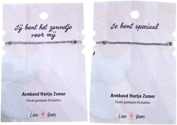 Hartje zomer armband Ioliet - Moederdag