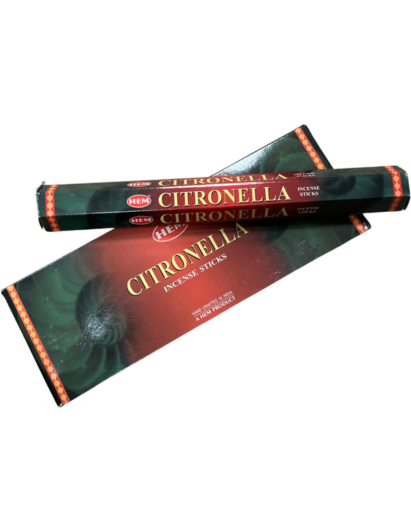 HEM Citronella Wierook Stokjes Frisse Geur Natuurlijke Insectenafweer