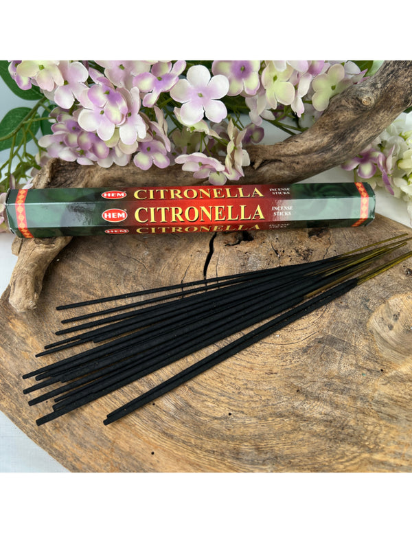 HEM Citronella Wierook Stokjes Frisse Geur Natuurlijke Insectenafweer