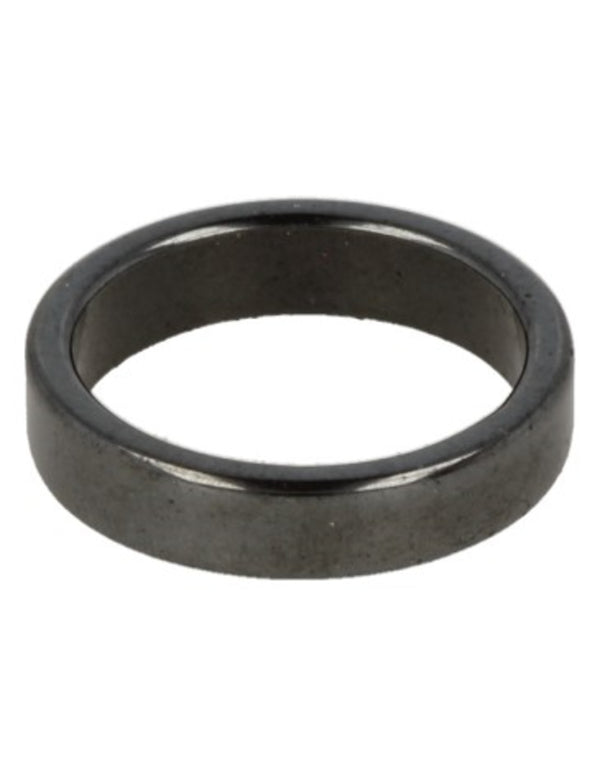 Edelsteen Ring Hematiet Plat - 5 mm / Maat 20