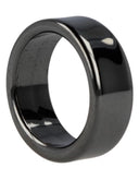 Hematiet edelsteen ring plat 8 mm - 17