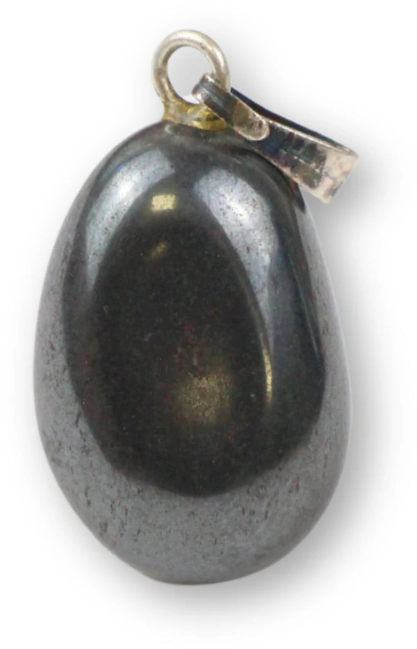 Hematiet geboorde edelsteenhanger