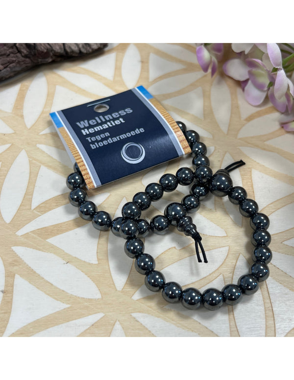 Edelsteen Armband Hematiet Powerbead
