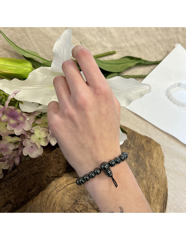 Edelsteen Armband Hematiet Powerbead