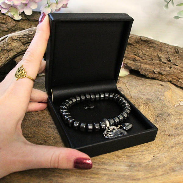 Edelsteen Armband Hematiet Rond Ruby Mania