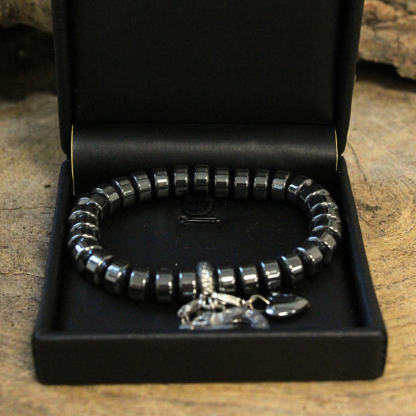 Edelsteen Armband Hematiet Rond Ruby Mania