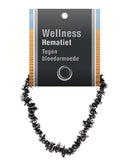 Hematiet splitarmband + kaart