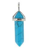 Edelstenen Hanger Howliet Blauw Dubbeleinder