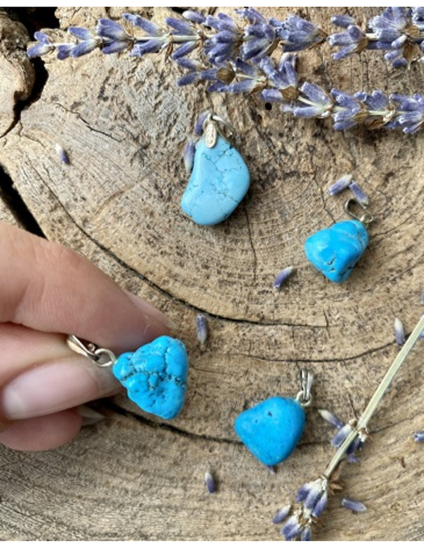 Edelsteen Hanger Howliet Blauw