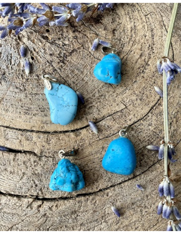Edelsteen Hanger Howliet Blauw