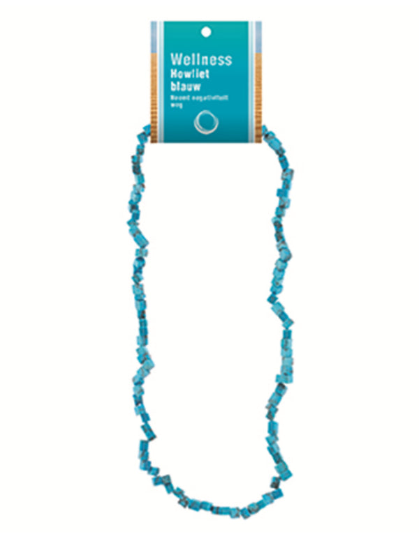 Howliet blauw splitketting + kaart (gekleurd)