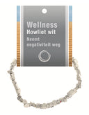 Howliet wit splitarmband + kaart