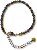 Ibiza love armband Amethist goudkleur