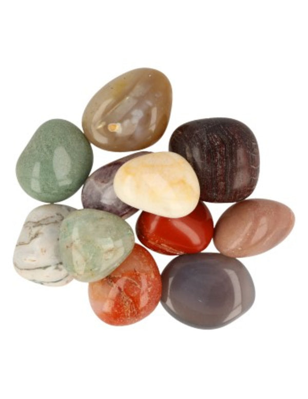Trommelstenen India Mix (20-30 mm)  - 100 gram