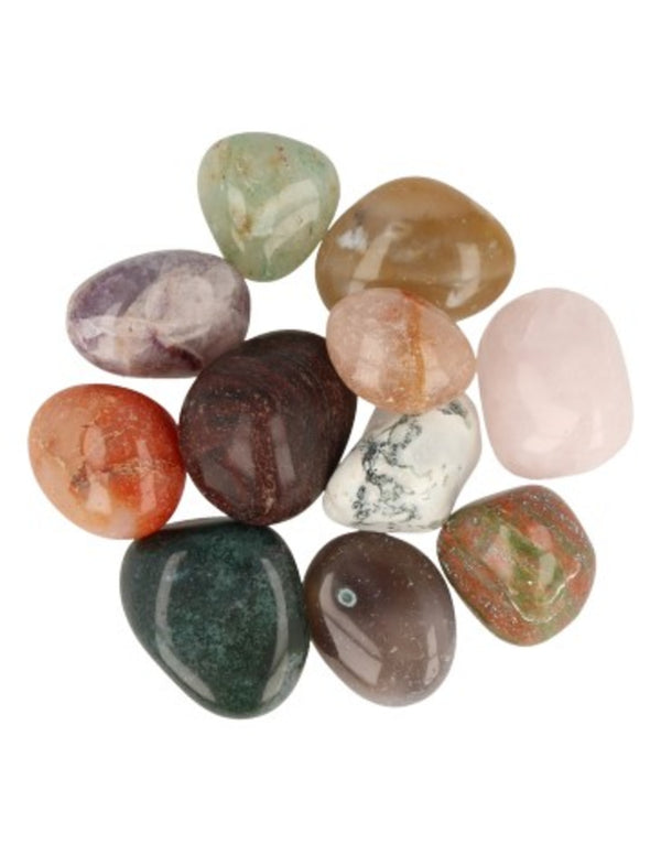 Trommelstenen India Mix (20-30 mm)  - 100 gram