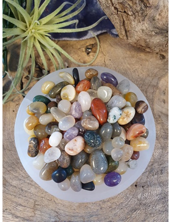 Trommelstenen India mix (10 - 20 mm) - 500 gr.