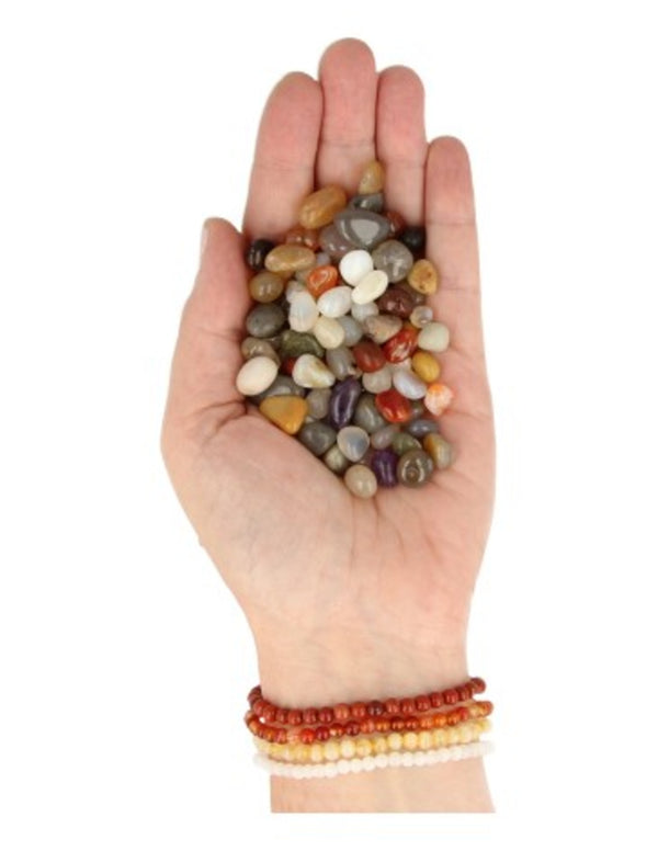Trommelstenen India mix (10 - 20 mm) - 500 gr.