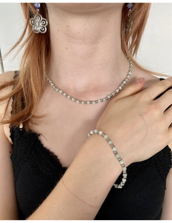 Edelstenen Ketting Jade - Ibiza love