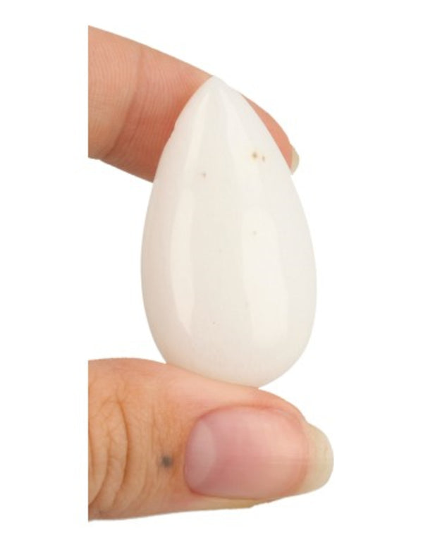 Druppelvormige Hanger Witte Jade