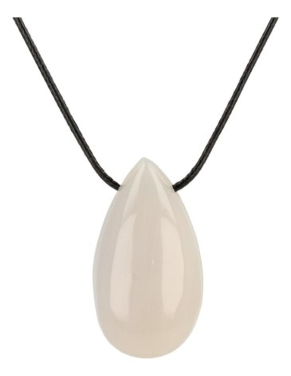Druppelvormige Hanger Witte Jade