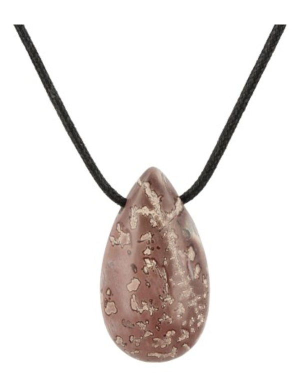 Druppelvormige Hanger Choco Jaspis