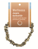 Jaspis dalmatiër splitarmband + kaart