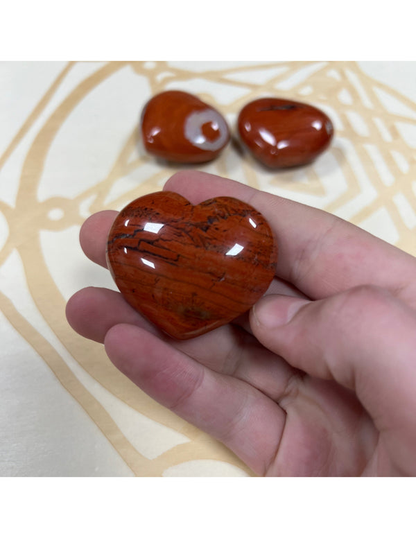 Edelstenen Hart van Jaspis (45 mm)