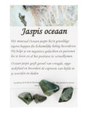 Jaspis Oceaan Kralen Geometrische Vorm Vier Stuks Gepolijst